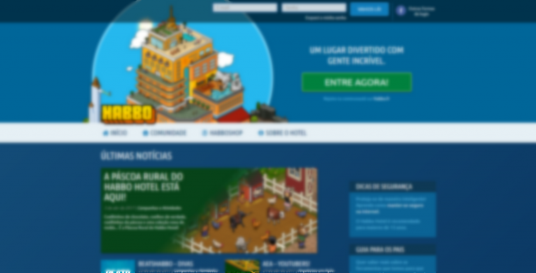 Source : Capture d'écran du site Habbo Portugal.
