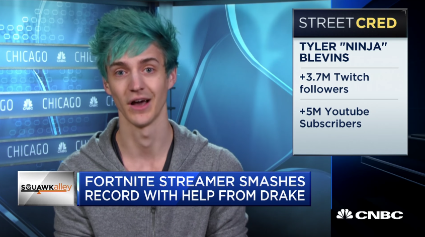 Source: Capture d'écran de la vidéo "Tyler 'Ninja' Blevins Talks Fortnite, Making Money On Twitch And More | CNBC" postée par "CNBC" sur Youtube.