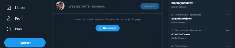 C’est désormais au tour de Twitter de buguer !